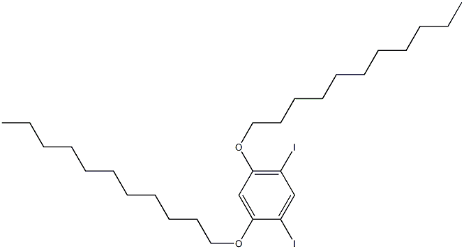 1,5-DIIODO-2,4-(DIUNDECYLOXY)BENZENE Structure