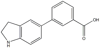 3-(Indolin-5-yl)benzoic acid 구조식 이미지