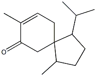 4,8-dimethyl-1-propan-2-yl-spiro[4.5]dec-8-en-7-one 구조식 이미지