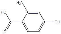 2-amino-4-hydroxybenzoic acid Structure