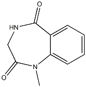 1-Methyl-3,4-dihydro-1H-benzo[e][1,4]diazepine-2,5-dione 구조식 이미지