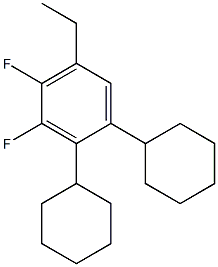 Trans-ethylcyclohexylcyclohexyl-3,4-difluorobenzene 구조식 이미지