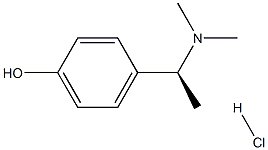 (S)-4-[1-(dimethylamino)ethyl]- phenol hydrochloride 구조식 이미지