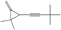 1-(2,2-dimethyl-3-methylidene-cyclopropyl)-3,3-dimethyl-but-1-yne Structure