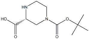 (R)-1,3-Piperazinedicarboxylic acid, 1-(1,1-dimethylethyl) ester 구조식 이미지