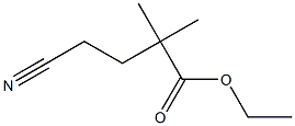 ethyl 4-cyano-2,2-dimethylbutanoate Structure