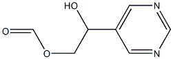 2-hydroxy-5-pyrimidinylethyl formate Structure