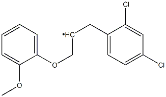 (2,4-Dichlorobenzyl) [2-(2-methoxyphenoxy)ethyl]- 구조식 이미지