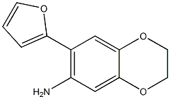 (7-Amino-2,3-dihydro-benzo[1,4]dioxin-6-yl)-furan- Structure