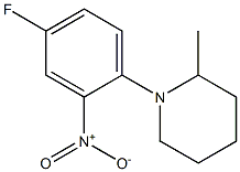 1-(4-Fluoro-2-nitrophenyl)-2-methylpiperidine 구조식 이미지