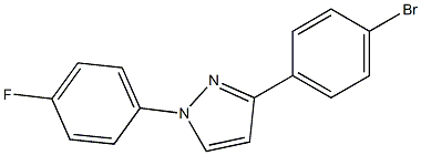 3-(4-Bromophenyl)-1-(4-fluorophenyl)-1H-pyrazol Structure