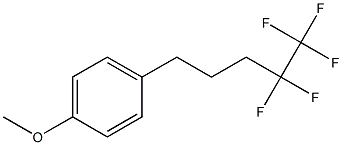 4,4,5,5,5-Pentafluoro-1-(4-methoxy-phenyl)-pentane Structure