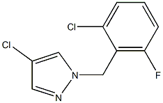 4-Chloro-1-(2-chloro-6-fluoro-benzyl)-1H-pyrazol- Structure