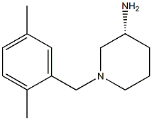 (3R)-1-(2,5-dimethylbenzyl)piperidin-3-amine 구조식 이미지