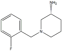 (3R)-1-(2-fluorobenzyl)piperidin-3-amine Structure