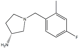 (3R)-1-(4-fluoro-2-methylbenzyl)pyrrolidin-3-amine 구조식 이미지