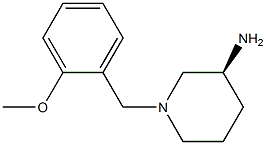 (3S)-1-(2-methoxybenzyl)piperidin-3-amine 구조식 이미지