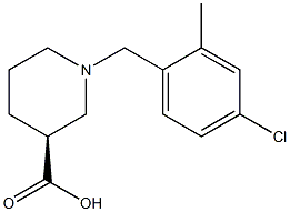 (3S)-1-(4-chloro-2-methylbenzyl)piperidine-3-carboxylic acid Structure
