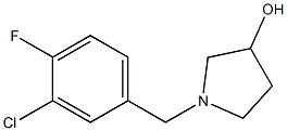 1-(3-chloro-4-fluorobenzyl)pyrrolidin-3-ol Structure