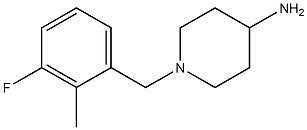 1-(3-fluoro-2-methylbenzyl)piperidin-4-amine 구조식 이미지