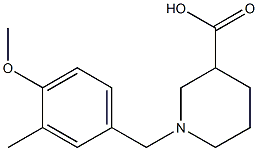 1-(4-methoxy-3-methylbenzyl)piperidine-3-carboxylic acid 구조식 이미지
