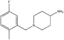 1-(5-fluoro-2-methylbenzyl)piperidin-4-amine Structure