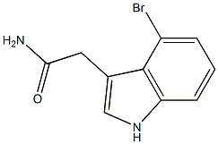 2-(4-bromo-1H-indol-3-yl)acetamide 구조식 이미지