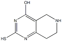 2-sulfanyl-5,6,7,8-tetrahydropyrido[4,3-d]pyrimidin-4-ol 구조식 이미지