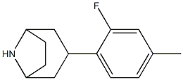 3-(2-fluoro-4-methylphenyl)-8-azabicyclo[3.2.1]octane 구조식 이미지