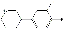 3-(3-chloro-4-fluorophenyl)piperidine 구조식 이미지