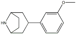 3-(3-methoxyphenyl)-8-azabicyclo[3.2.1]octane Structure