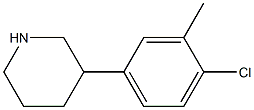 3-(4-chloro-3-methylphenyl)piperidine 구조식 이미지