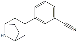 3-(8-azabicyclo[3.2.1]oct-3-yl)benzonitrile 구조식 이미지