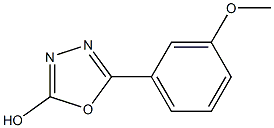 5-(3-methoxyphenyl)-1,3,4-oxadiazol-2-ol Structure