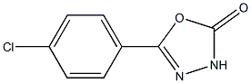 5-(4-chlorophenyl)-1,3,4-oxadiazol-2(3H)-one Structure