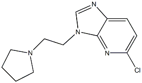 5-chloro-3-(2-pyrrolidin-1-ylethyl)-3H-imidazo[4,5-b]pyridine Structure