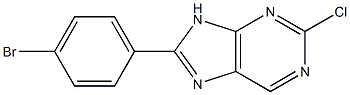 8-(4-bromophenyl)-2-chloro-9H-purine Structure