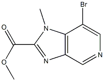 methyl 7-bromo-1-methyl-1H-imidazo[4,5-c]pyridine-2-carboxylate Structure