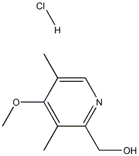 2-Hydroxymethyl-4-methoxy-3,5
dimethyl pyridine HCL 구조식 이미지