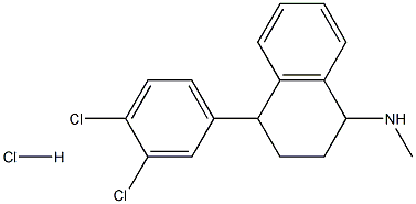 N-Methyl-4-(3,4-dichlorophenyl)-1,2,3,4-tetrahydro-1-Napthalenamine
Hydrochloride Structure