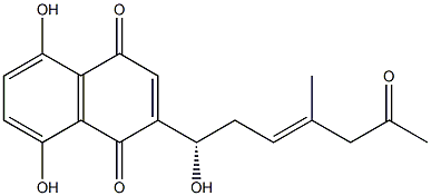 Acetylalkannin Structure