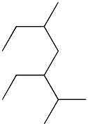 2,5-dimethyl-3-ethylheptane Structure