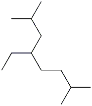 2,7-dimethyl-4-ethyloctane Structure