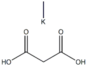 MALONIC ACID MONOMETHYL POTASSIUM SALT 구조식 이미지