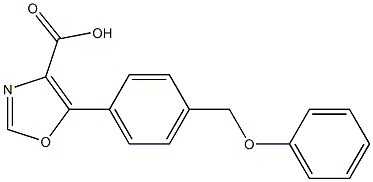 5-[4-(PHENOXYMETHYL)PHENYL]-1,3-OXAZOLE-4-CARBOXYLIC ACID Structure