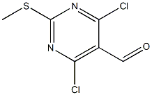 4,6DICHLORO-2-METHYLTHIO-5-PYRIMIDINYL CARBOXALDEHYDE Structure