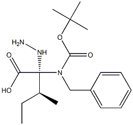 S-(+)-N-BENZYL-N-BOC-L-HYDRAZINOISOLEUCINE Structure
