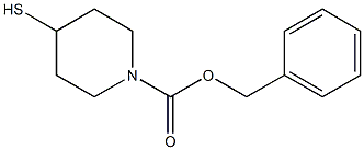 BENZYL 4-SULFANYLPIPERIDINE-1-CARBOXYLATE 구조식 이미지