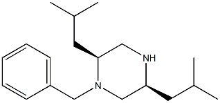 (2S,5S)-1-BENZYL-2-(2-METHYLPROPYL)-5-(2- METHYLPROPYL)PIPERAZINE Structure