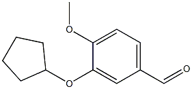 4-METHOXY-3-CYCLOPENTYLOXY BENZALDEHYDE 구조식 이미지